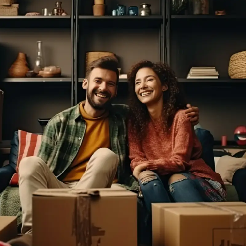 Man watching sunsent from his Krungthep Living rental condo in Bangkok