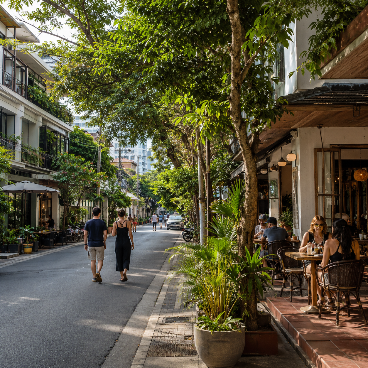 Relaxed neighbourhood with local character